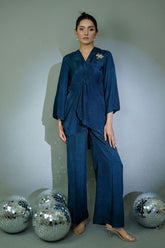 Minutiae - Cielo - Korean Raw Silk - Teal - 2 Piece